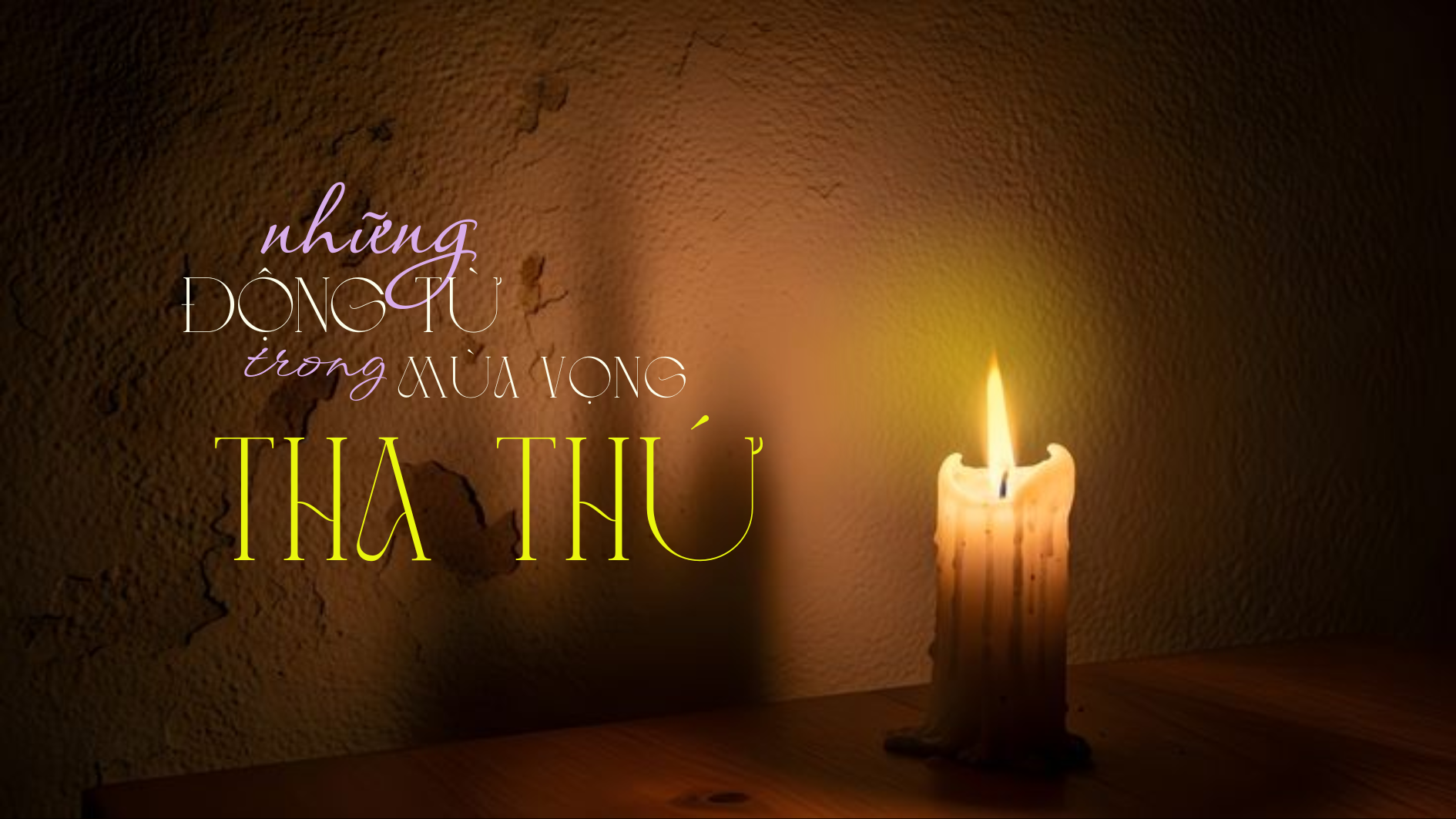 Những động từ trong mùa Vọng - (5) THA THỨ